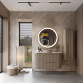 Creavit Rayas Боковой шкаф 39.3x27.7x120 RY2120.00.MGR Серый матовый от интернет-магазина Purezza 