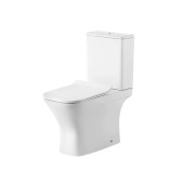 Grossman Classic Унитаз напольный с бачком 64х35 см безободковый, с тонкой крышкой микролифт, смыв торнадо, арт. GR-4464SQ от интернет-магазина Purezza 