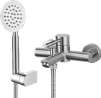 Knotlor Streamline Смеситель для ванны с душевым набором, цвет Сталь, арт. SS-05  от интернет-магазина Purezza 