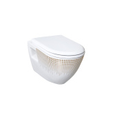 Creavit Terra Унитаз подвесной TP325.001T0 TP325-11CB00E-NA00 Белый с декором от интернет-магазина Purezza 