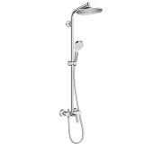 Hansgrohe Crometta S 240 SHP Душевая система с верхним Ø240мм., ручным дешем и однорычажным смесителем, цвет: хром, 27269000 от интернет-магазина Purezza 