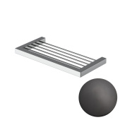 Etrusca Metropolitan Полка для полотенец 22х1.4х10.5 см 10813/30 Матовый черный от интернет-магазина Purezza 