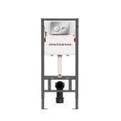 Ceramicanova Balance Система инсталляции для унитазов с кнопкой смыва Circle CN121001CH от интернет-магазина Purezza 