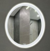 Agava Rinaldi LED D770 Зеркало круглое с подсветкой 77 см, с сенсором, ЗЛП39 от интернет-магазина Purezza 