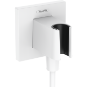 Hansgrohe FixFit Porter E Шланговое подключение с держателем для душа, цвет матовый белый, арт. 26889700 от интернет-магазина Purezza 