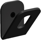 Etrusca Abaco Крючок одинарный 10705/30 Матовый черный от интернет-магазина Purezza 