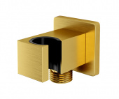 Wasserkraft A184 Держатель душа с выпуском для шланга матовое золото от интернет-магазина Purezza 