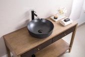 Belbagno BB1315-H301 Раковина накладная керамическая 41x41, цвет чёрный матовый от интернет-магазина Purezza 