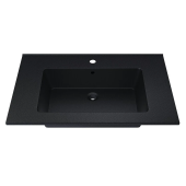 Uperwood Parma Quartz Раковина для ванной 76,5х47,5 см 291003007 Черный космос от интернет-магазина Purezza 