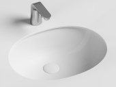 Ceramicanova Element Умывальник встраиваемый под столешницу овальный с крепежом и шаблоном для установки 56х42 CN6043 Белый от интернет-магазина Purezza 
