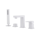 ABBER Daheim Смеситель на борт ванны AF8213W Белый матовый от интернет-магазина Purezza 