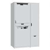 Creavit Шкаф для стиральной машины 72.4х70х197.8 CM2070.01.BB Белый от интернет-магазина Purezza 