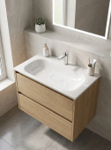 Uperwood Sunrise Раковина для тумбы 80х45, белая глянцевая, RSunrise80wg от интернет-магазина Purezza 