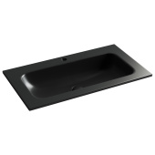 Ceramicanova Grace Раковина накладная с отверстием под смеситель 81х45,7 CN7012MB Черный матовый от интернет-магазина Purezza 