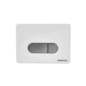 Berges NOVUM D7 Кнопка для инсталляции 040037 Белый/Хром глянцевый от интернет-магазина Purezza 