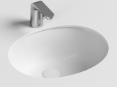 Ceramicanova Element Умывальник овальный встраиваемый под столешницу с крепежом и шаблоном для установки 51х42 CN6042 Белый от интернет-магазина Purezza 