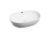 Ceramicanova Element Умывальник чаша накладная овальная со сливом переливом 61х42 CN6064 Белый от интернет-магазина Purezza 