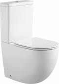 Aquanet Rimless Cetus 2.0 напольный унитаз для бачка безободковый, сиденье с микролифтом, C1 LX-2903 от интернет-магазина Purezza 