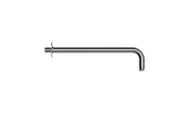 BOSSINI HANSGROHE NOBU Держатель для верхнего душа с круглым отражателем  350 мм, из стали Inox INH030H.075 Матовая нержавеющая сталь от интернет-магазина Purezza 