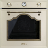 Smeg SF700PO духовой шкаф кремовый, фурнитура латунная от интернет-магазина Purezza 
