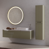 Creavit Flat Боковой шкаф 35x36x162 FA2162.01.PL Бежевый от интернет-магазина Purezza 