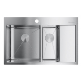 Omoikiri Akisame 78-2-IN-L Кухонная мойка 78x51 см 4973062 Нержавеющая сталь от интернет-магазина Purezza 