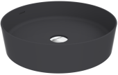 Creavit Loop Раковина накладная 45х45 LP145-00AM00E-0000 Антрацит матовый от интернет-магазина Purezza 