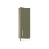 ORKA Salerno 30 Шкафчик подвесной 30x16x85 Зеленый матовый/Светлое дерево от интернет-магазина Purezza 
