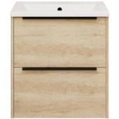 La Fenice Tesoro Тумба под раковину 59.4х38.7 FNC-01-TES-DNN-60-2 Дуб Небраска натуральный от интернет-магазина Purezza 