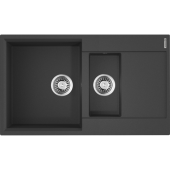 Omoikiri Daisen 86-2-BL Кухонная мойка 86x51 см 4993477 Черный от интернет-магазина Purezza 