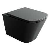 Ceramicanova Union Подвесной унитаз, безободковый, смыв торнадо CN4009TMB Черный матовый от интернет-магазина Purezza 