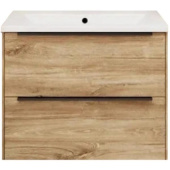 La Fenice Tesoro Тумба под раковину 78.8х43.6 FNC-01-TES-DKK-80-2 Дуб Канзас коричневый от интернет-магазина Purezza 