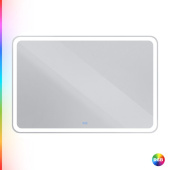Cezares MULTICOLORE Зеркало с подсветкой встроенной разноцветной RGB и сенсорным выключателем 12V, 220-240V, 1200x800 CZR-SPC-MC-1200-800-RGB-TCH от интернет-магазина Purezza 