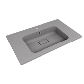 Uperwood Lagoon Quartz Раковина кварцевая для ванной 80х48 297000018 Серый шелк от интернет-магазина Purezza 