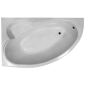 Eurolux SPARTA Акриловая асимметричная ванна 160х100L от интернет-магазина Purezza 
