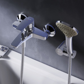 AM.PM Gem Смеситель для ванны и душа c душевым набором F90A15000 от интернет-магазина Purezza 