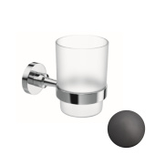 Etrusca Sirio Стакан подвесной 10531/30/SAT Матовый черный от интернет-магазина Purezza 