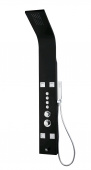 Denberg LT-204 Душевая панель для ванны/душа с термостатом чёрная матовая от интернет-магазина Purezza 
