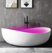 ABBER Акриловая ванна с хромотерапией 180х110х62 AB9239LED Белый от интернет-магазина Purezza 