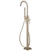 ABBER Wasser Kreis Смеситель напольный для ванны AF8115GN Матовое золото от интернет-магазина Purezza 