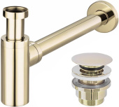 Rea Сифон и донный клапан для раковины REA-A5692 Золото от интернет-магазина Purezza 