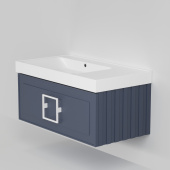 La Fenice Cubo Тумба под раковину 87.6х46.9 FNC-01-CUB-BG-90 Синий матовый от интернет-магазина Purezza 