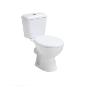 Aquatek КАИР Унитаз напольный с бачком 660*360*720, косой выпуск, сиденье из полипропилена, крепеж AQ2780-00 Белый от интернет-магазина Purezza 