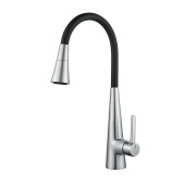 Rose Смеситель для кухни с гибким изливом R213L Сатин от интернет-магазина Purezza 