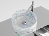 Ceramicanova Cristal Умывальник чаша накладная круглая 36х36 CN6059 Неон от интернет-магазина Purezza 
