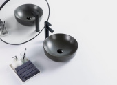 Belbagno BB1315-H311 Раковина накладная керамическая 41x41, цвет серый матовый от интернет-магазина Purezza 