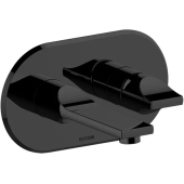 BOSSINI Apice Смеситель для раковины из стены, однорычажный Z00549.073 Матовый черный от интернет-магазина Purezza 