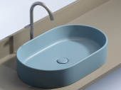 Ceramicanova Element Умывальник чаша накладная овальная 60.8х38.5 CN6048ML Матовый голубой от интернет-магазина Purezza 