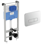 Ideal Standard Промо комплект с хромированной кнопкой PROSYS (R020467 + R0123AA) R0308AA от интернет-магазина Purezza 