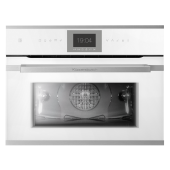 Kuppersbusch Компактный духовой шкаф белый с пиролизом и термощупом CBP 6550.0 W1 Stainless Steel от интернет-магазина Purezza 